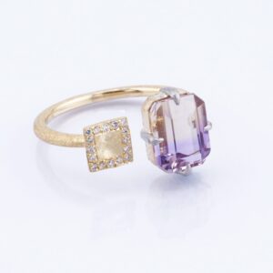 Pebble / Ametrine Ring