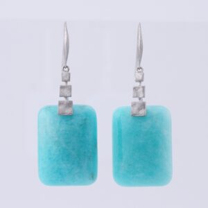 Pebble / Amazonite Earrings