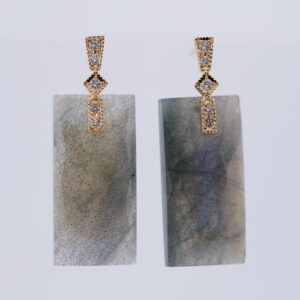 Shape / Labradorite Earrings