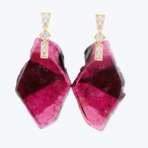Shape / Tourmaline Earrings