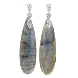 Shape / Labradorite Earrings