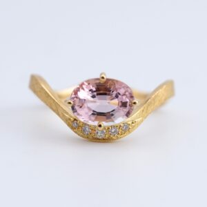 Twist / Pink Tourmaline Ring