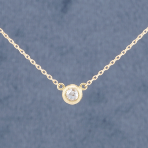Bubble / Rose Cut Diamond Necklace
